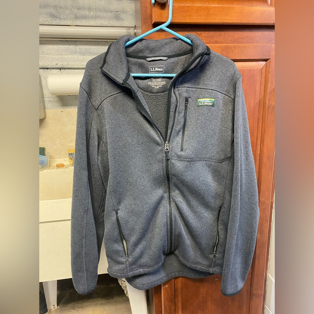LL Bean slightly fitted zip up